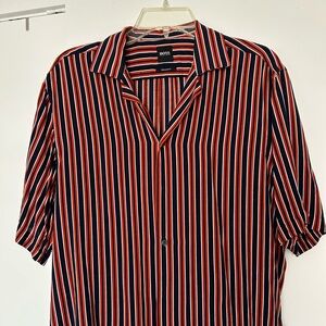 Boss Men's Casual Striped Shirt - Red and Blue